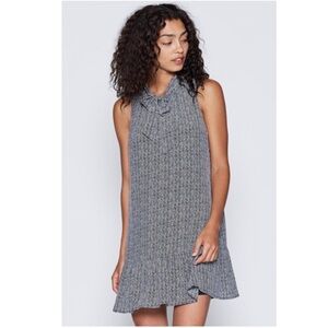Joie Alecia Herringbone Dress with Necktie